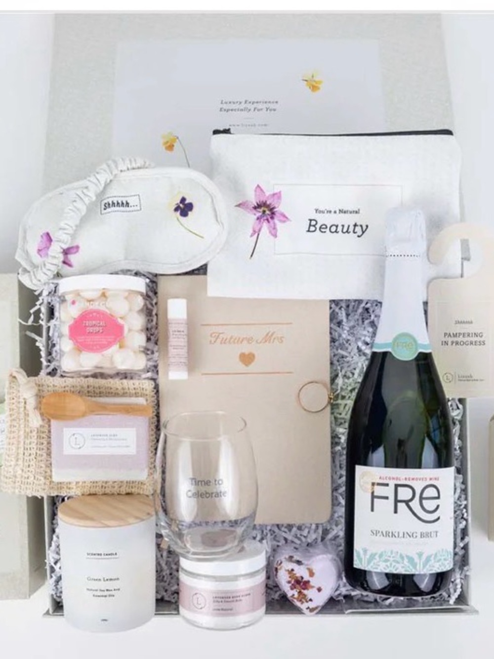 Sparkling Brut Women’s Pamper Gift Set — White